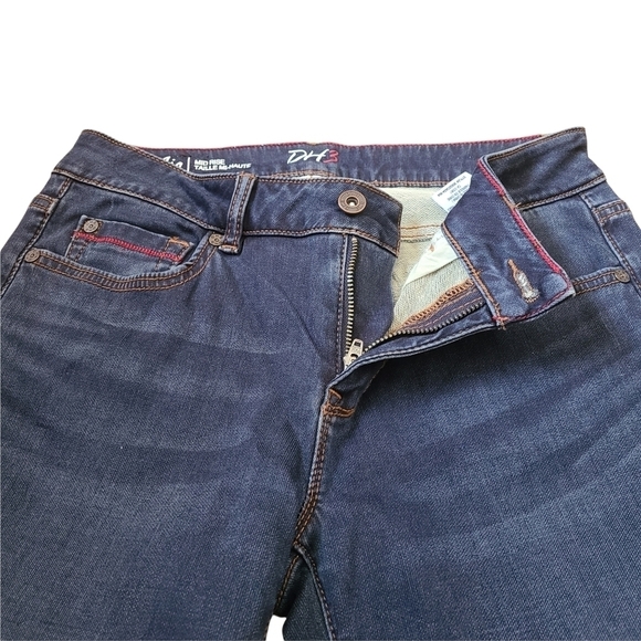 DH3 Mia Mid rise skinny blue red denim jeans - Picture 8 of 8